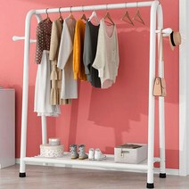 옷걸이 행거 A형 3in1 풀행거 3가지 기능 선반 화이트 블랙 공간절약, A형 3단 풀행거(120cm블랙)