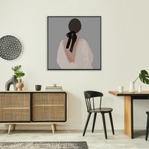 쉬운 유화 그리기 그림 배우기 풀세트 미술배우기 DIY, A-320 분홍 꽃사슴(40x50cm)