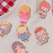 귀여운 브로치 배찌 벳지 뱃지 가방 옷 고정핀 스마일 브러찌 강아지 여밈 핀 가디건 인형 금속 뱃찌 옷핀 가방뱃지 브로찌 선물 액세서리 악세서리 만화 의류 댕댕이, GS1000445C 3번