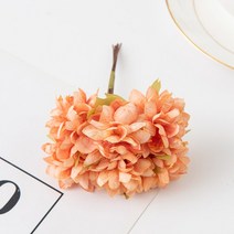 웨딩카 꾸미기 리본 프로포즈 자동차 장식 용품 6 개묶음 인공 꽃 실크 카네이션 미니 꽃다발 웨딩 화환 크리스마스 홈 스크랩북 신부 액세서리, 주황색