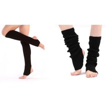 발레 필라테스 발토시 니트삭스 고리형 레그워머 요가, 5레그워머-카키그레이