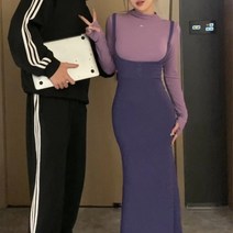 위위브렌 여성 청순 롱 스커트 투피스 세트