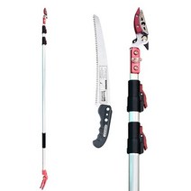 화신 고지가위 S-310 3단 3m 톱겸용 전지 가지치기 감따는가위
