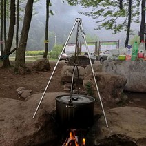 L3단 오븐 삼각대 캠핑 바베큐 화로대 더치오븐, E캠핑3단오븐삼각대