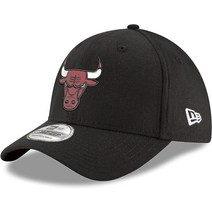 Era NBA 팀 클래식 39THIRTY 스트레치 플렉스 핏 모자 캡 시카고 불스 블랙, Small-Medium, Chicago Bulls Black