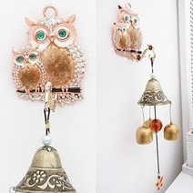 kohmarie studio 엄마와 아기 부엉이 문종 036-M, 로즈골드, 1개