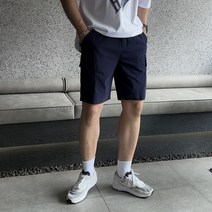 데일트 남자 빅사이즈 밴딩 스판 카고 반바지