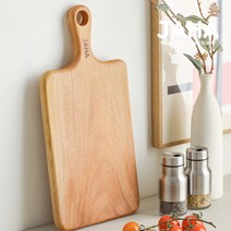 자연하다 마호가니 손잡이 사각 플레이팅 도마 베이직 40cm