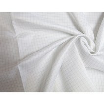 대폭) 도전사체크-백아이보리 [정전기방지원단 체크원단], 백아이보리