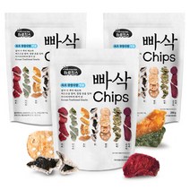 [하루견과] 빠삭한 부각믹스 빠삭칩 200gx3봉 7가지부각믹스 김부각 단호박부각 고구마부각, 1.빠삭칩x3봉