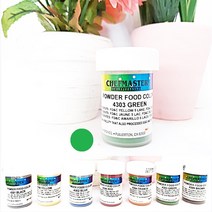 셰프마스터 지용성 식용색소 초콜릿 앙금 색소 핑크 57g, powder green 3g