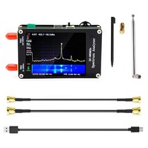 스펙트럼 분석기 100khz 960mhz 신호 발생기 휴대용 주파수 mfhfvhf uhf 입력 2 8인치 터치 스크린, 없음