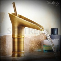 대나무 원홀 탑볼 세면기 수전 / 황동 엔틱 클래식 빈티지 유리볼 세면볼 세면대 수도꼭지 /, 선택02-탑볼 세면, 1개
