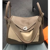 린디 백 두단 소가죽 리치 문양 닥터 여성 숄더 토트, 그레이26실버버클