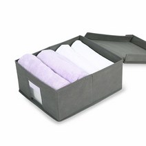 도매공간 수납바구니 다용도 패브릭 옷정리함 부직포 W44926E 14L 패브릭리빙박스, 옵션:그레이