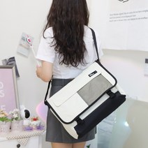 자체제작 대용량 여행 학원 학교 독서실 커플 남녀공용 크로스백 N24 메쉬 메신저백