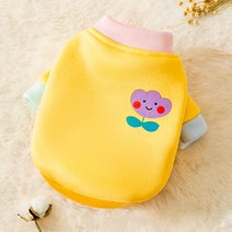 민트 파스텔 후드티 애완견 소형견 트레이닝복 의류 트윈룩 개플룩 반려견 커플룩 셔츠, 꽃 x 맨투맨, L(권장 체중 4.0-5.5kg), XL(권장 체중 5.5-7.5kg)