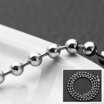 써지컬스틸 미아방지 2.4mm 목걸이 각체인, 2.4mmX55cm(e)