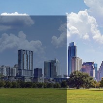 자외선차단 99% 칼라 썬팅필름 창문시트지 14종, 09 블루 DBU35