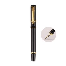 럭셔리 남성 여성 분수 펜 비즈니스 학생 0.5mm 1.0mm 추가 미세한 펜촉 서예 사무용 학교 공부 쓰기 도구, 0.5 직선 팁
