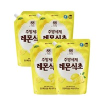 퐁퐁 레몬식초 주방세제 리필, 1.2L, 4개