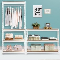 JSR 240 2단-베란다수납장 조립식선반 세탁실수납 다용도앵글 팬트리, 추가상품 JSR선반 60x50cm