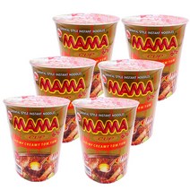 쉬림프 크리미 톰얌꿍 컵라면 70g 6개