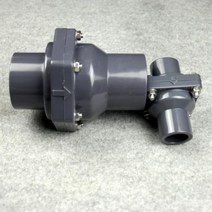 PVC 체크밸브 플라스틱 역류방지 역지변 수평형 소형, 내경 40mm(DN32)