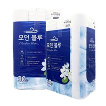 미래생활 톡톡 3겹데코/ 모던블루 향기나는 롤화장지, 모던블루30롤(톡톡)