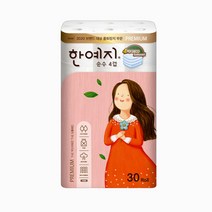 한예지 순수 4겹 파워엠보싱 천연펄프 25m 30롤 1팩