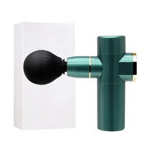 4단 휴대용 usb 충전식 근육 이완 마사지 근막 총 피트니스 운동 근육 이완 목 멤브레인 기계, 초록