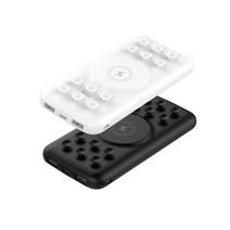 코끼리 KWP-R100U2PNS PD충전 논슬립 무선 보조배터리 10000mAh, 코끼리 KWP-R100U2PNS-블랙