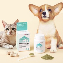 한미헬스케어 플라그프리 강아지 고양이 치석 입냄새 제거 덴탈 파우더 40g 유통기한행사 23년3월28일
