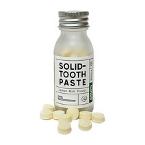 고체 치약 불소 휴대용 50정 씹는 가글 입냄새제거 미백 잇몸 승무원 씹어먹는 알약치약 화이트 자일리톨 죽염 비타민C 시린이 치태 치석 제거 치주염 치은염 충치 예방 염증질환 완화, 레몬민트향