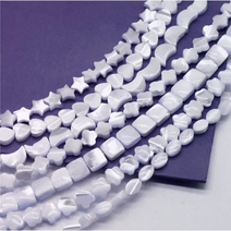 자개 진주 비즈 모음 구슬 비즈공예 재료 반지 팔찌 목걸이 스트랩 키링 만들기, 12mm 컬러 데이지, 12mm / 1개, 퍼플