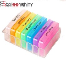 Creative Weekly 7 Days Pill Tablet Sorter Medicine Colorful Pill Box Container Dispenser Organizer Health Care Storage Box, 단일옵션선택개