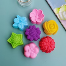 비누만들기 비누키트비누 만들기위한 실리콘 금형 3D 수제 꽃 장미 모양 촛불 퐁당 DIY 공예, 01 7pcs