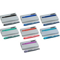 LAMY 라미 만년필용 잉크카트리지 카트리지 T10 5개입, 레드