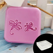 꿀벌 패턴 천연 수제 수지 비누 스탬프 DIY 핸들 공예 만들기 도구 투명 스타일 인감, 03 Stamp No Handle