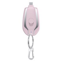 차박파워뱅크 인산철 캠핑용 낚시용 보조배터리미니 휴대용 충전기 usb 5V 1500mah 보조베터리 방수 캠핑, 01 Pink Type-C_01 0-2000mAh