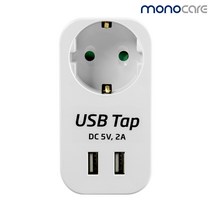 아스온 USB 2포트 고속충전 멀티탭 1구 3구 4 전선형, 0m