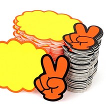 손가락 포인트 상품진열카드 피오피pop 말풍선카드 매장디피