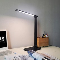 [메가] LED 접이식 책상용 스탠드, 블랙 전용어답터