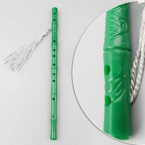 대나무 피리 모형 그린 22.6cm 공예 소재 재료 꾸미기 미니어쳐