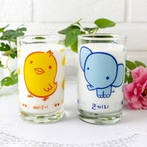 나고미 캐릭터유리컵 코끼리 병아리유리컵 오션글라스, 선택:삐약이, 단품