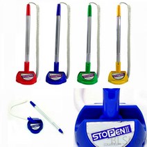 1P 0.7MM 스톱펜 테이블펜 부착식볼펜