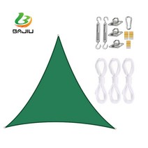 BAJIU 타프스크린 삼각형 홀리데이타프 그늘막 옥스퍼드 타프 액세서리 세트, 먹색, 2.4*2.4*2.4m
