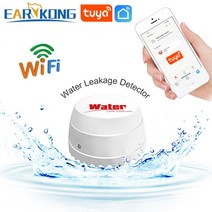 누수탐지기 EARYKONG 와이파이 물 감지기 누수 센서 알람 투야스마트 스마트 라이프 앱 홍수 경보 범람 보안
