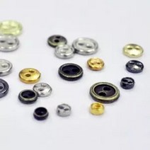 인형옷 부자재 인형옷 미니 금속 돼지코단추10개 1세트 육일돌 파올라레이나 (3mm / 4mm / 5mm / 6mm / 7mm / 8mm), 총색