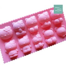 마타바 고양이 10구 실리콘몰드